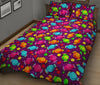 Toffee Candy Pattern Print Bed Set Quilt-grizzshop