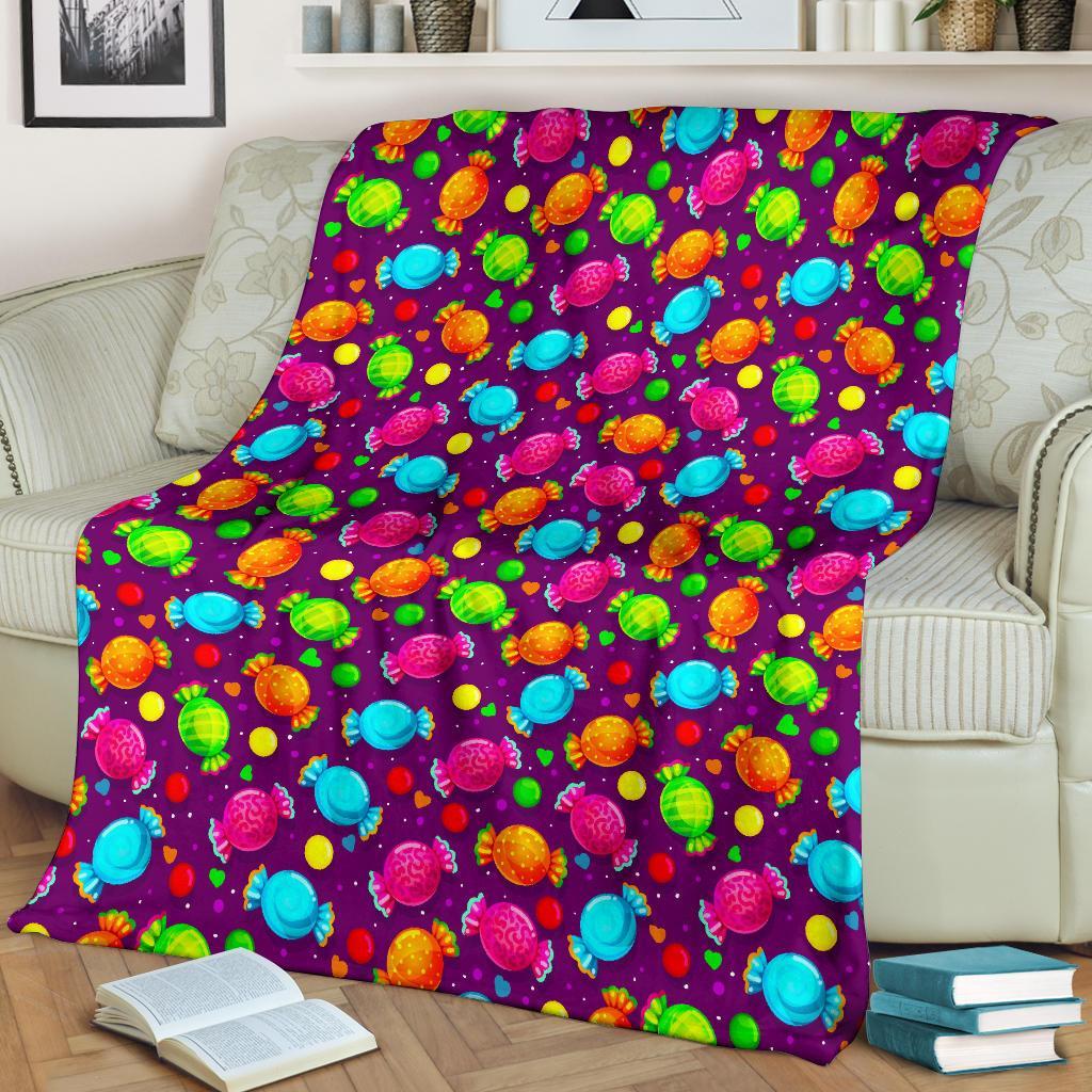 Toffee Candy Pattern Print Blanket-grizzshop