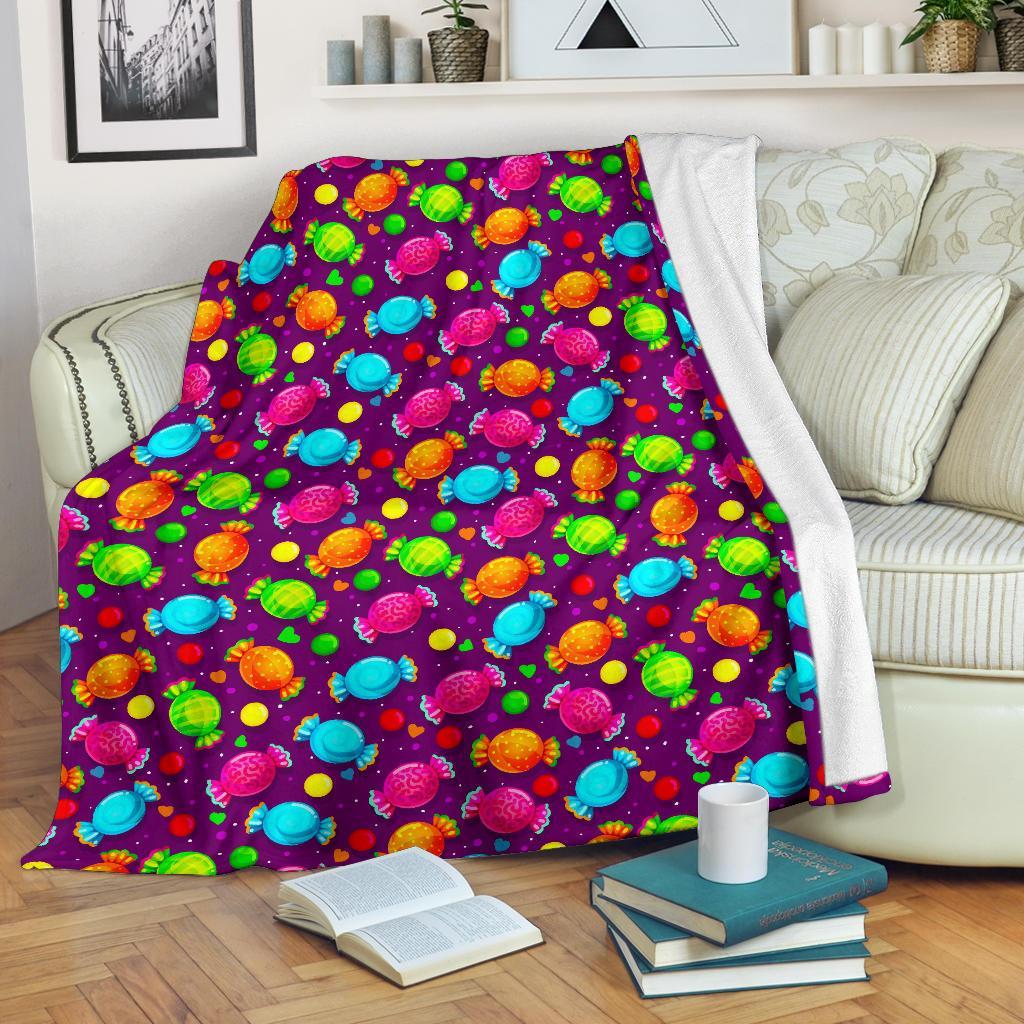 Toffee Candy Pattern Print Blanket-grizzshop