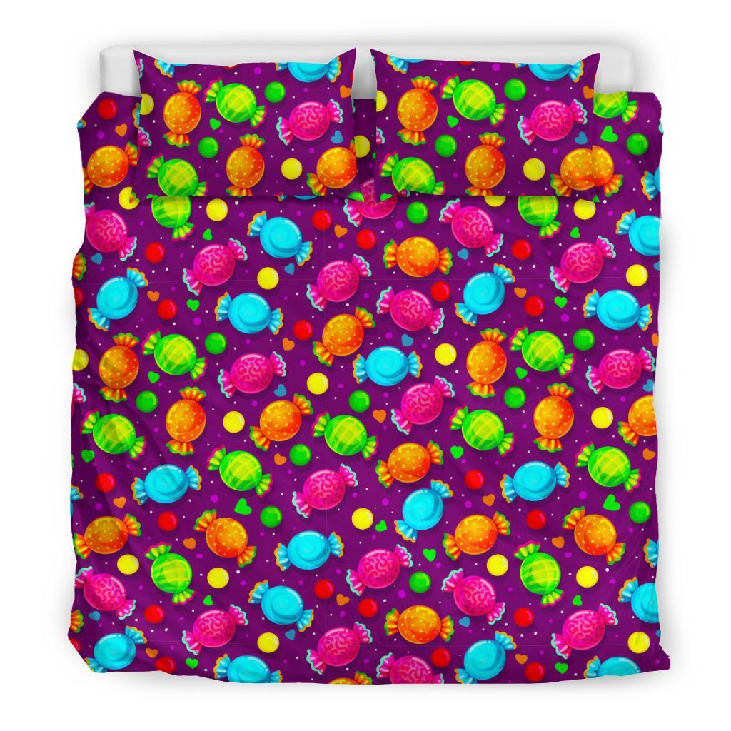 Toffee Candy Pattern Print Duvet Cover Bedding Set-grizzshop