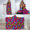 Toffee Candy Pattern Print Hooded Blanket-grizzshop