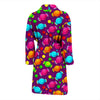 Toffee Candy Pattern Print Men Long Robe-grizzshop