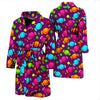 Toffee Candy Pattern Print Men Long Robe-grizzshop