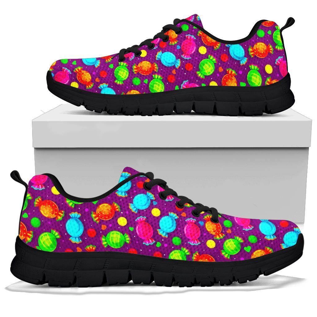 Toffee Candy Pattern Print Sneaker Shoes For Men Women-grizzshop