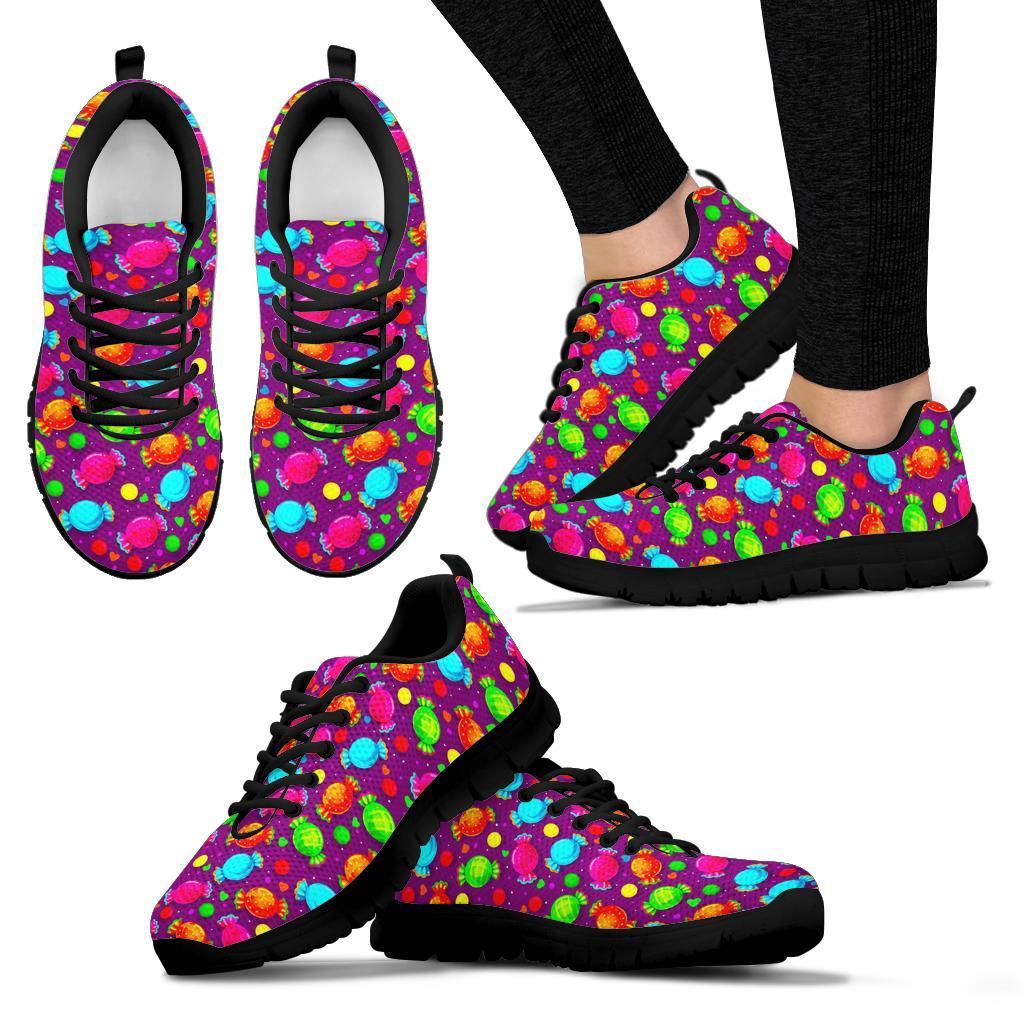 Toffee Candy Pattern Print Sneaker Shoes For Men Women-grizzshop