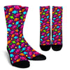 Toffee Candy Pattern Print Unisex Crew Socks-grizzshop