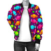 Toffee Candy Pattern Print Women Casual Bomber Jacket-grizzshop