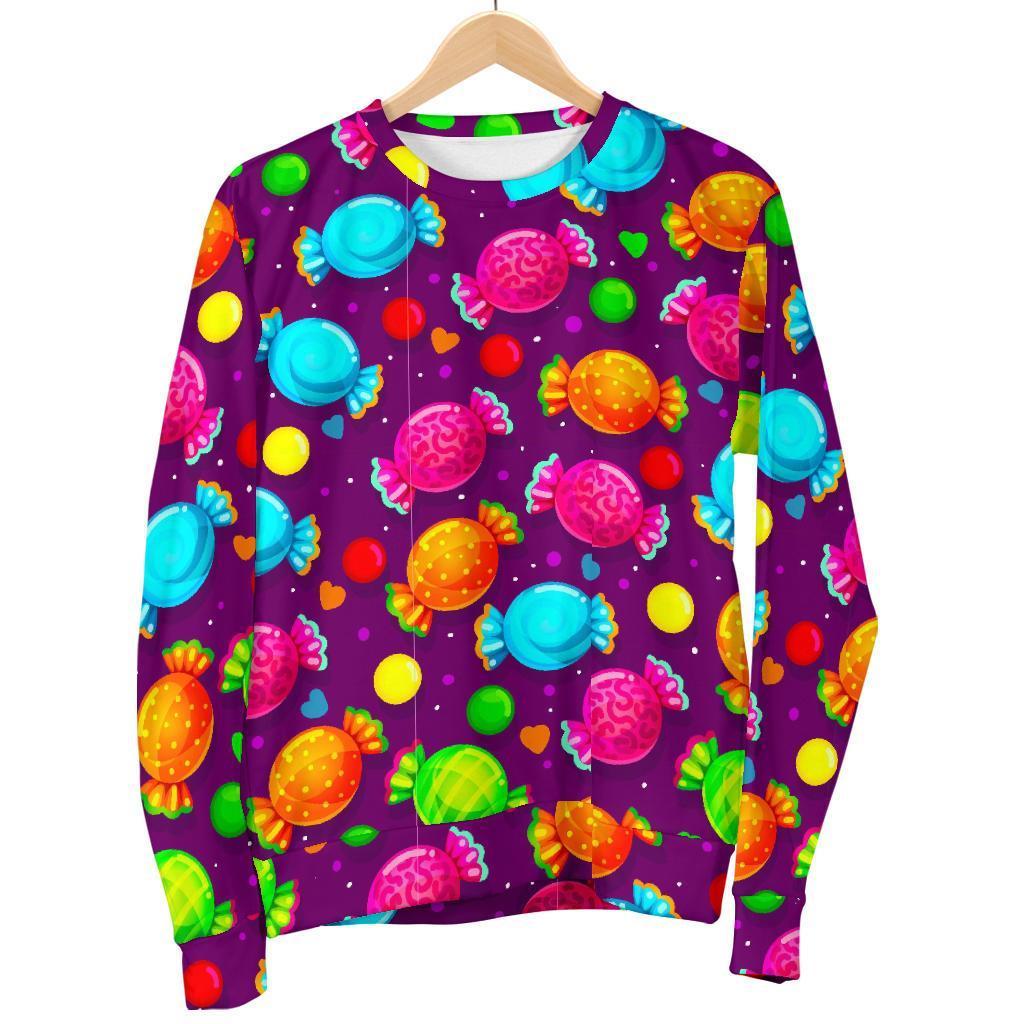 Toffee Candy Pattern Print Women's Sweatshirt-grizzshop