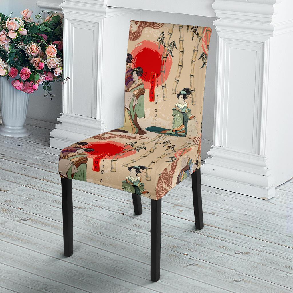 Tokyo Japanese Pattern Print Chair Cover-grizzshop