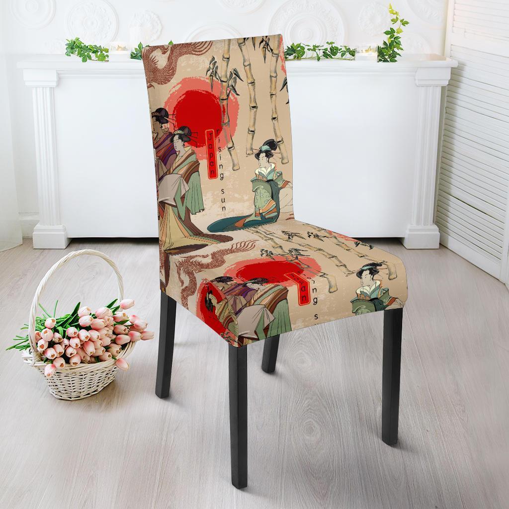 Tokyo Japanese Pattern Print Chair Cover-grizzshop