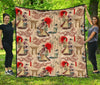 Tokyo Japanese Pattern Print Quilt-grizzshop