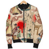 Tokyo Japanese Pattern Print Women Casual Bomber Jacket-grizzshop