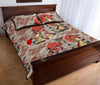 Tokyo Japanese Print Pattern Bed Set Quilt-grizzshop