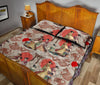 Tokyo Japanese Print Pattern Bed Set Quilt-grizzshop