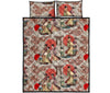 Tokyo Japanese Print Pattern Bed Set Quilt-grizzshop