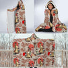 Tokyo Japanese Print Pattern Hooded Blanket-grizzshop