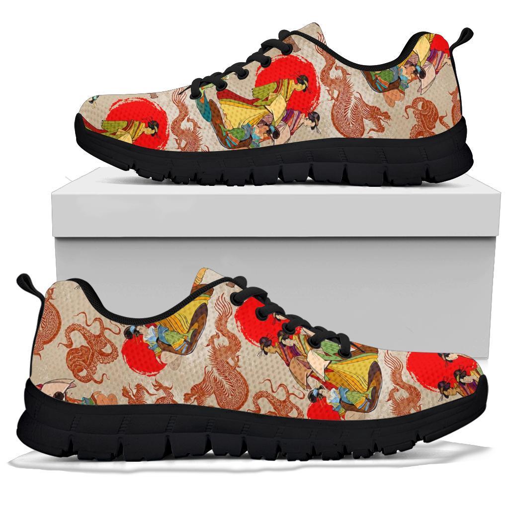 Tokyo Japanese Print Pattern Sneaker Shoes For Men Women-grizzshop