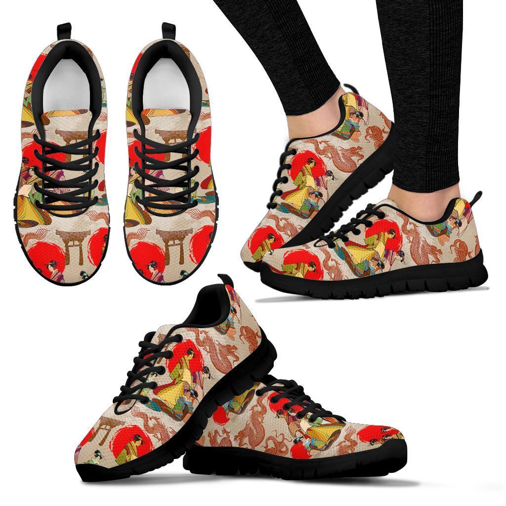 Tokyo Japanese Print Pattern Sneaker Shoes For Men Women-grizzshop