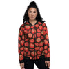 Tomatoes Red Print Pattern Women's Bomber Jacket-grizzshop