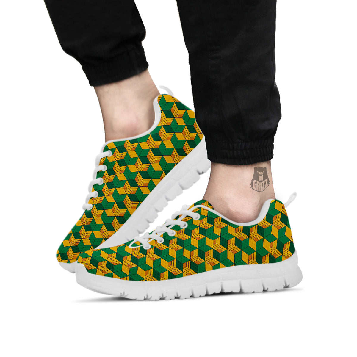 Tomioka Print Pattern White Sneaker-grizzshop