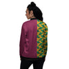 Tomioka Print Pattern Women's Bomber Jacket-grizzshop