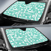 Tooth Dental Dentist Dentistry Pattern Print Car Sun Shade-grizzshop