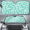 Tooth Dental Dentist Dentistry Pattern Print Car Sun Shade-grizzshop