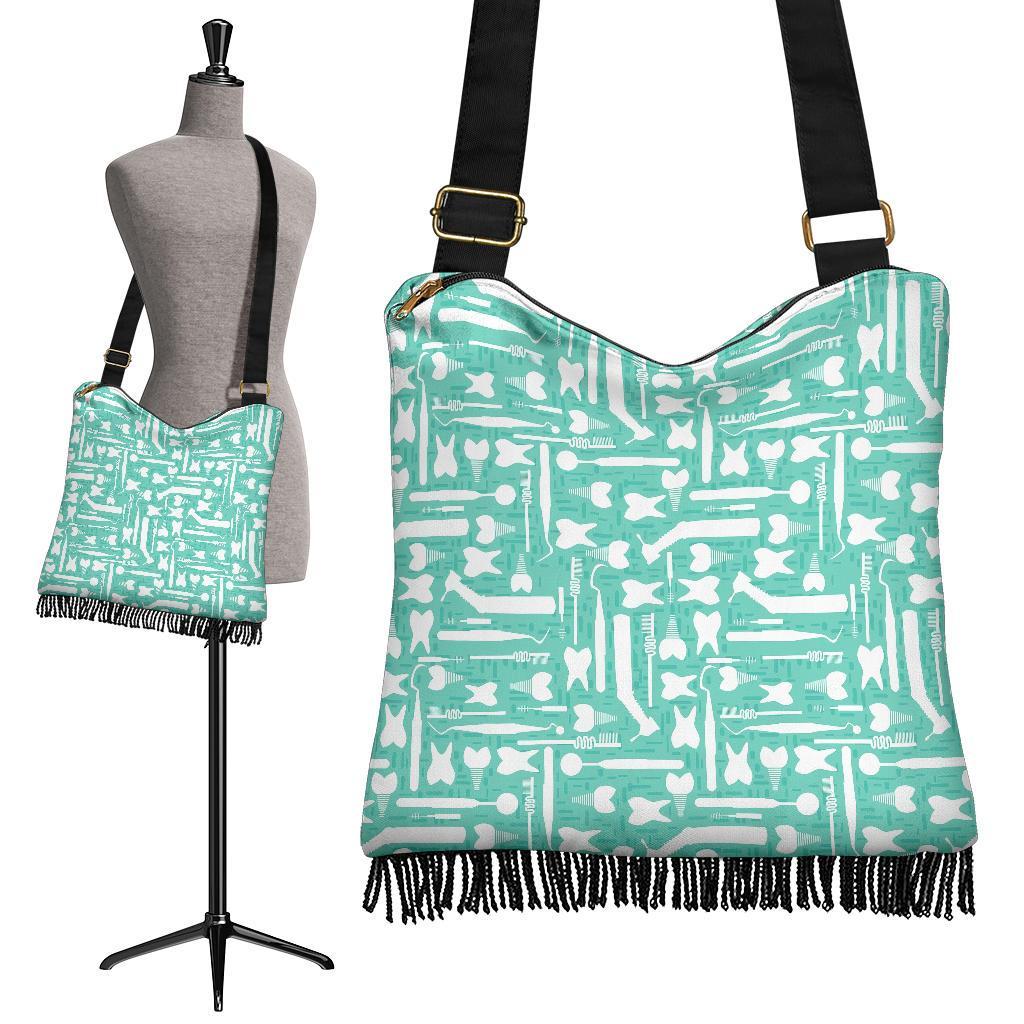 Tooth Dental Dentist Dentistry Pattern Print Crossbody Bags-grizzshop