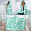 Tooth Dental Dentist Dentistry Pattern Print Hooded Blanket-grizzshop