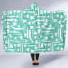 Tooth Dental Dentist Dentistry Pattern Print Hooded Blanket-grizzshop