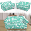 Tooth Dental Dentist Dentistry Pattern Print Loveseat Cover-grizzshop