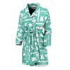 Tooth Dental Dentist Dentistry Pattern Print Men Long Robe-grizzshop