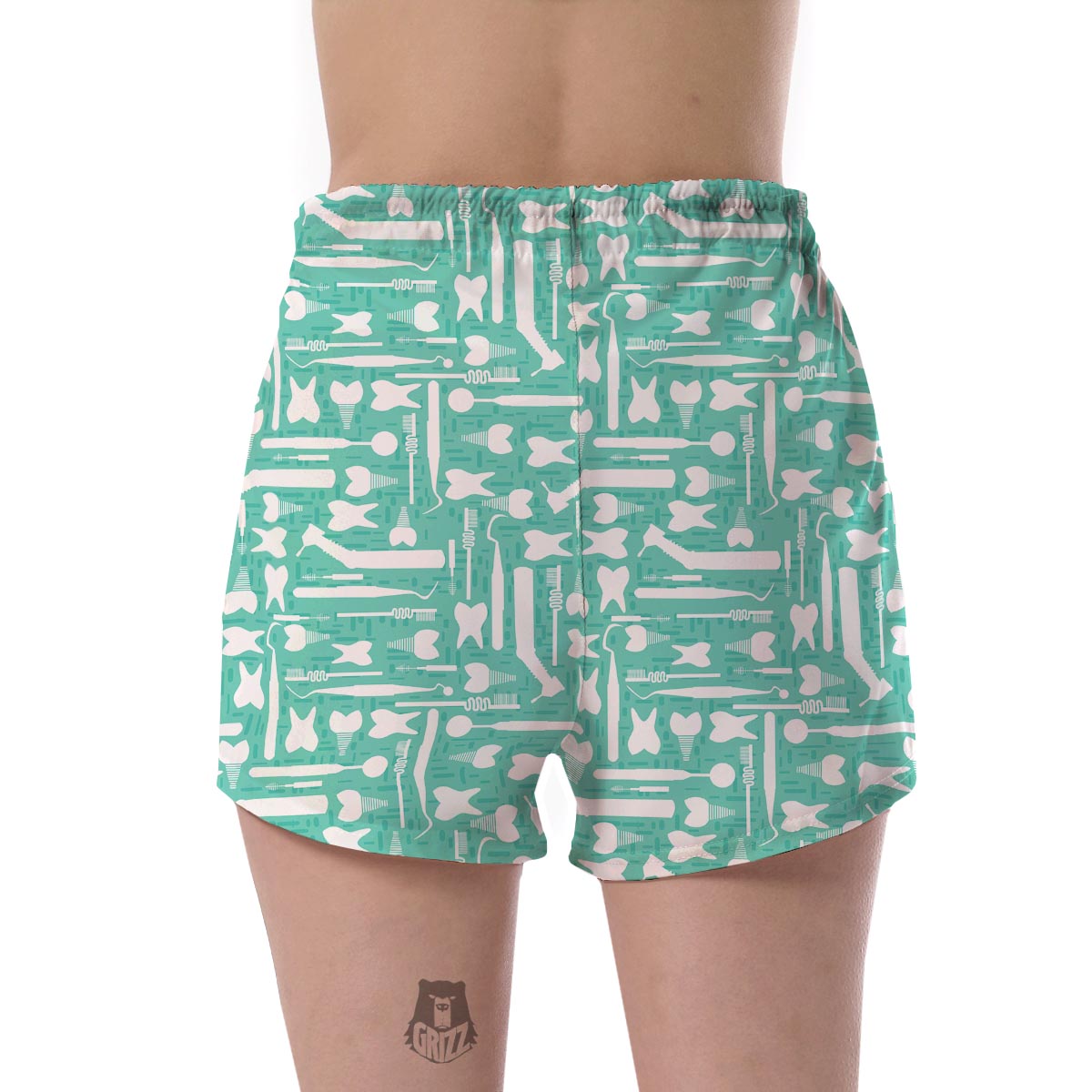 Tooth Dental Dentist Dentistry Pattern Print Women's Shorts-grizzshop