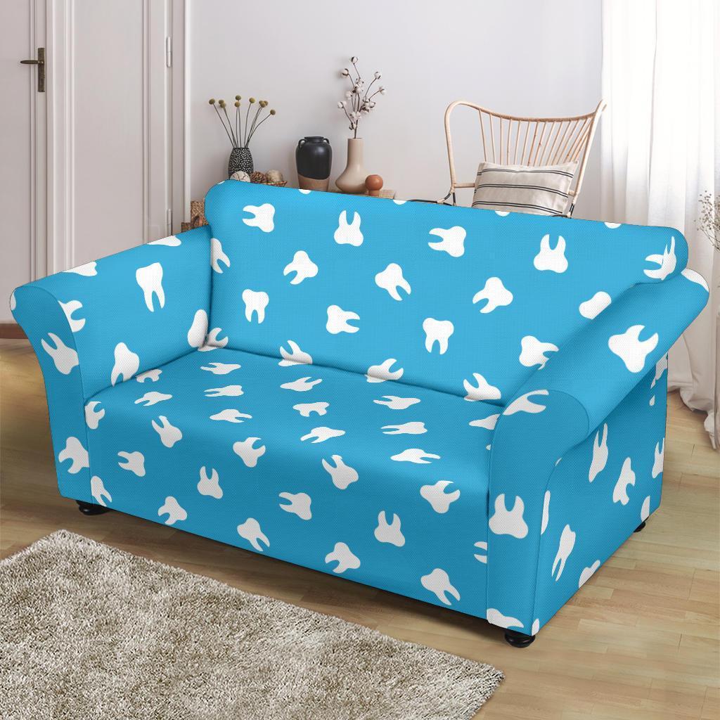 Tooth Dentistry Dentist Dental Pattern Print Loveseat Cover-grizzshop