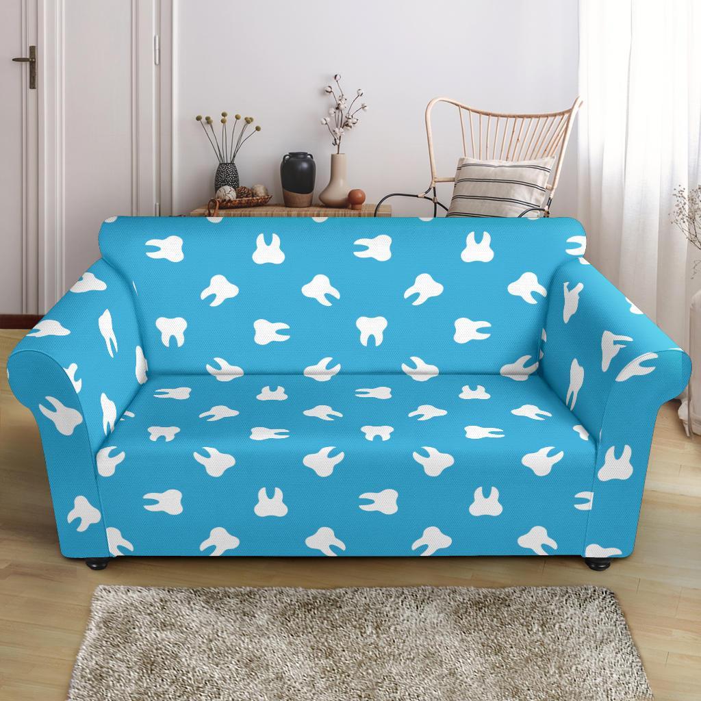 Tooth Dentistry Dentist Dental Pattern Print Loveseat Cover-grizzshop