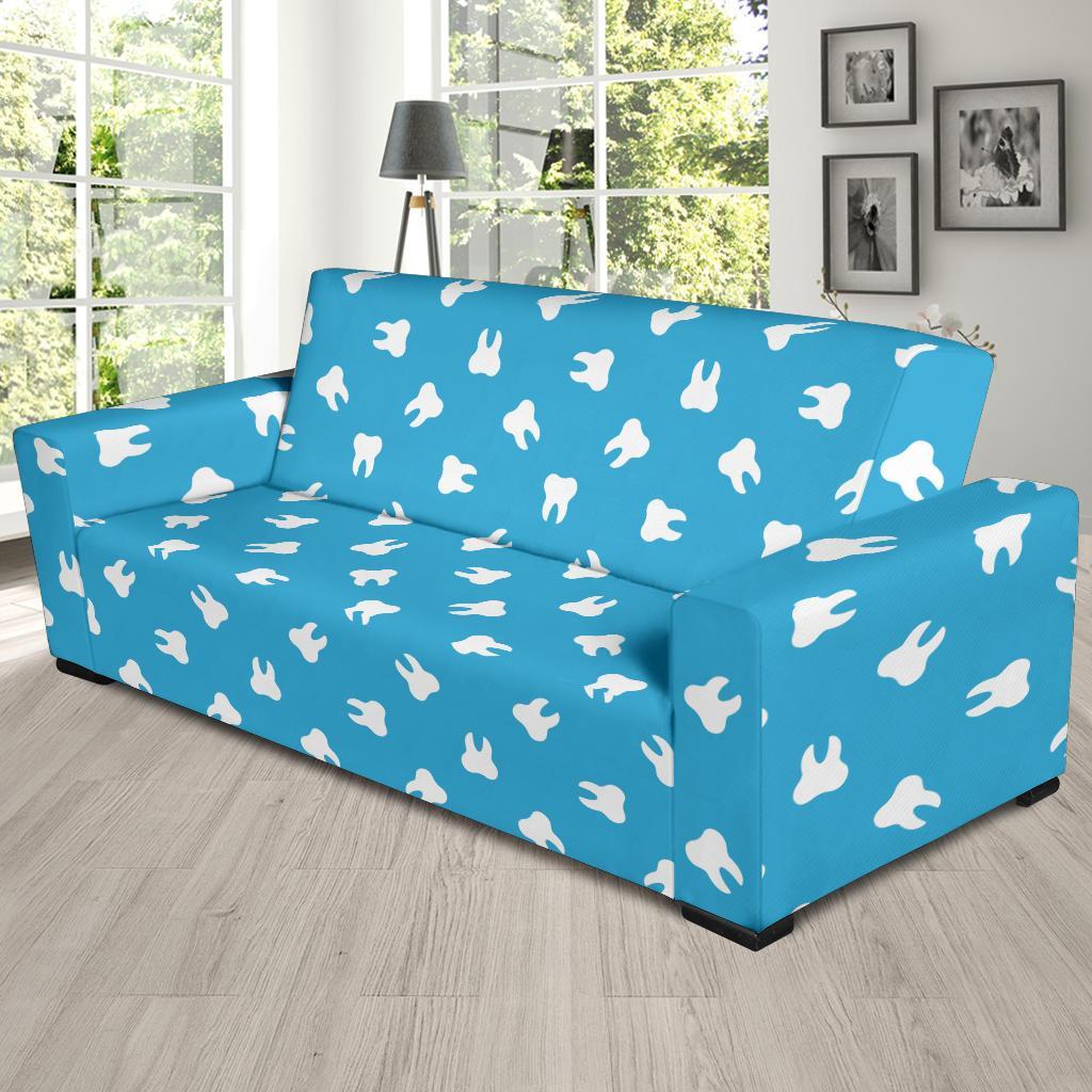 Tooth Dentistry Dentist Dental Pattern Print Sofa Covers-grizzshop