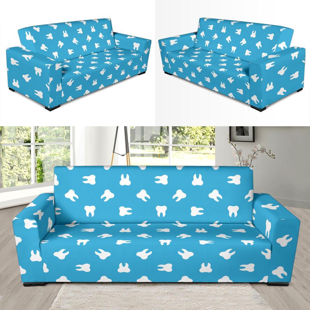 Tooth Dentistry Dentist Dental Pattern Print Sofa Covers-grizzshop