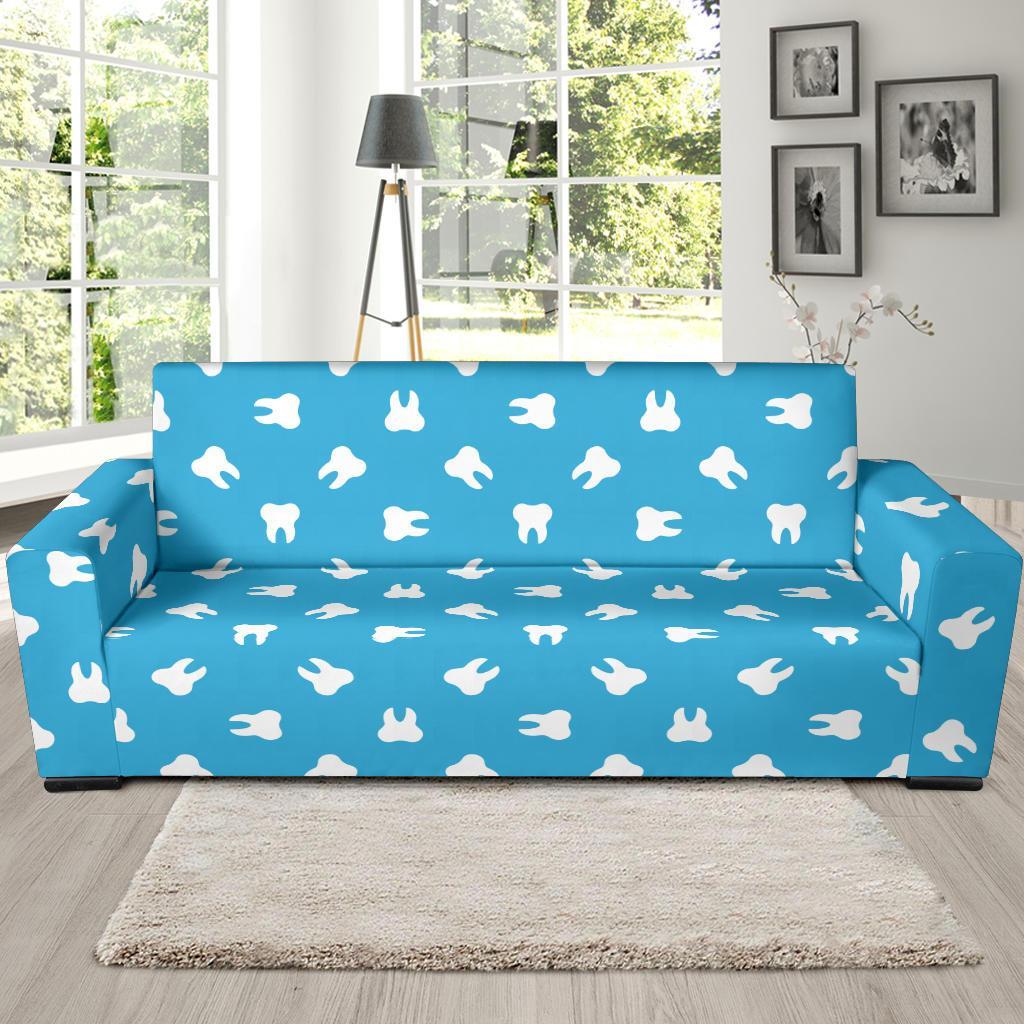 Tooth Dentistry Dentist Dental Pattern Print Sofa Covers-grizzshop