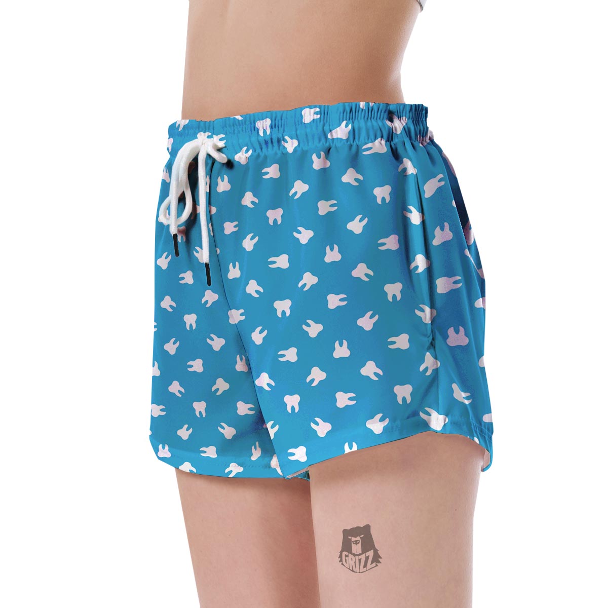 Tooth Dentistry Dentist Dental Pattern Print Women's Shorts-grizzshop