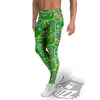 Top View Amusement Park Print Pattern Men's Leggings-grizzshop