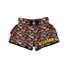 Totem And Mask African Print Pattern Muay Thai Boxing Shorts-grizzshop