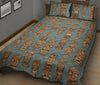 Totem Aztec Pattern Print Bed Set Quilt-grizzshop