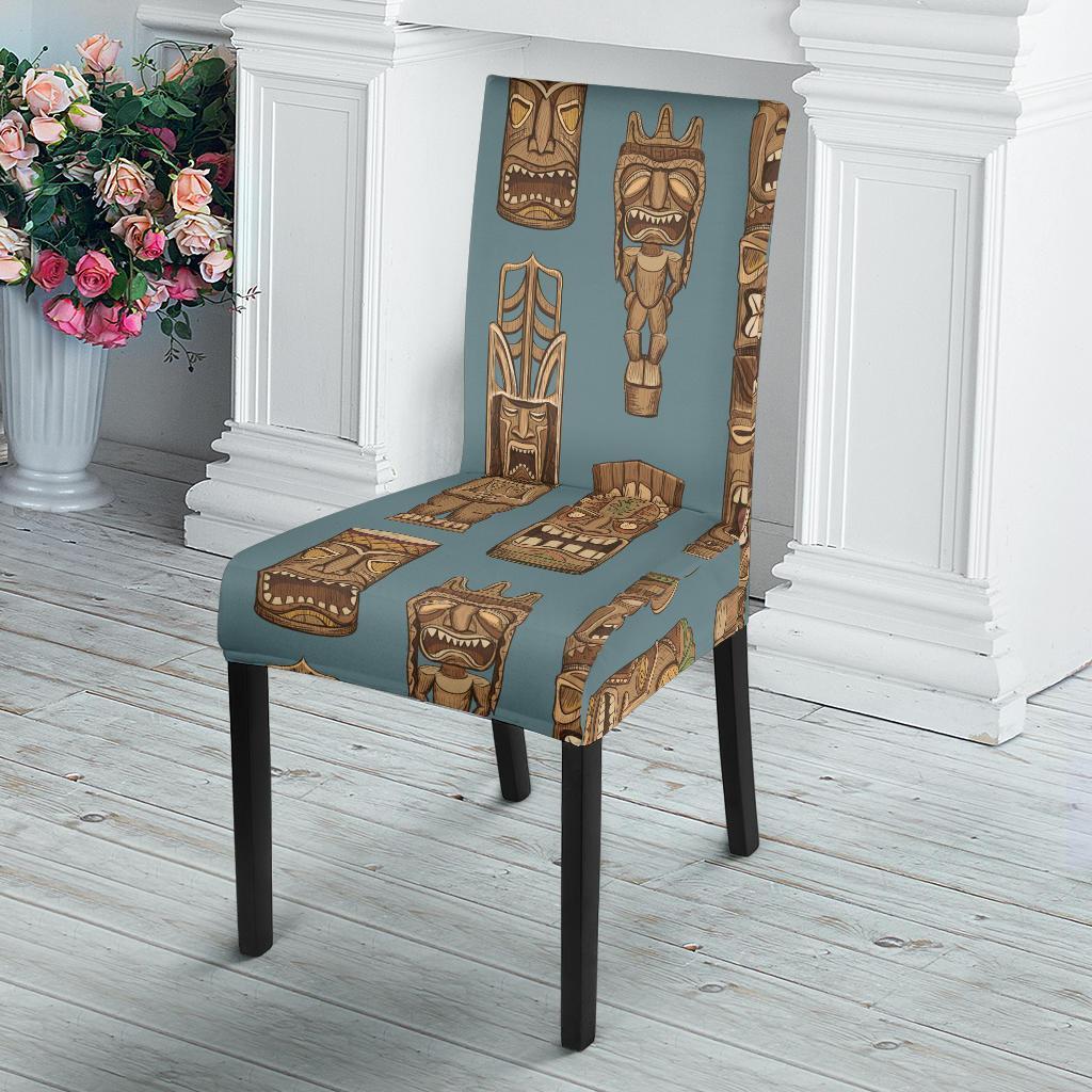 Totem Aztec Pattern Print Chair Cover-grizzshop