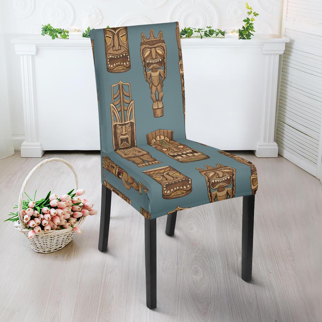 Totem Aztec Pattern Print Chair Cover-grizzshop