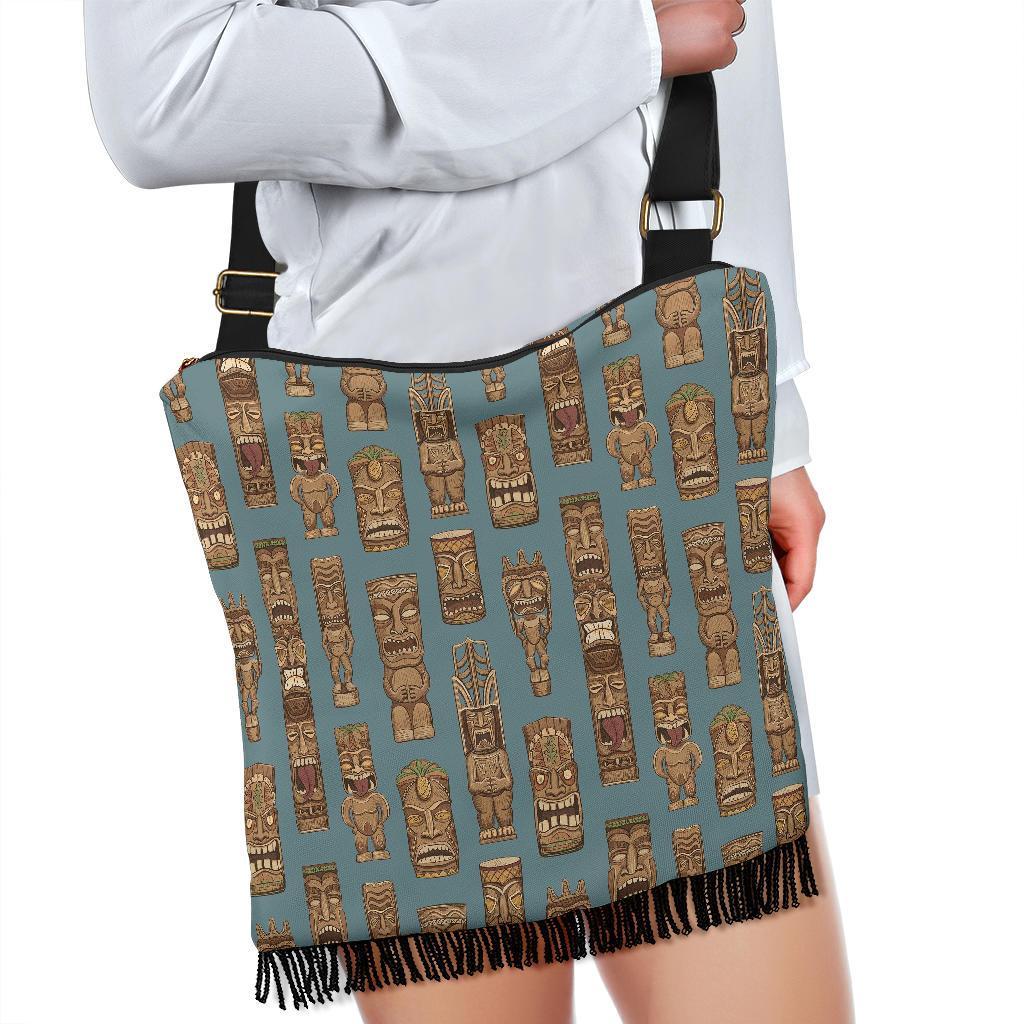 Totem Aztec Pattern Print Crossbody bags-grizzshop