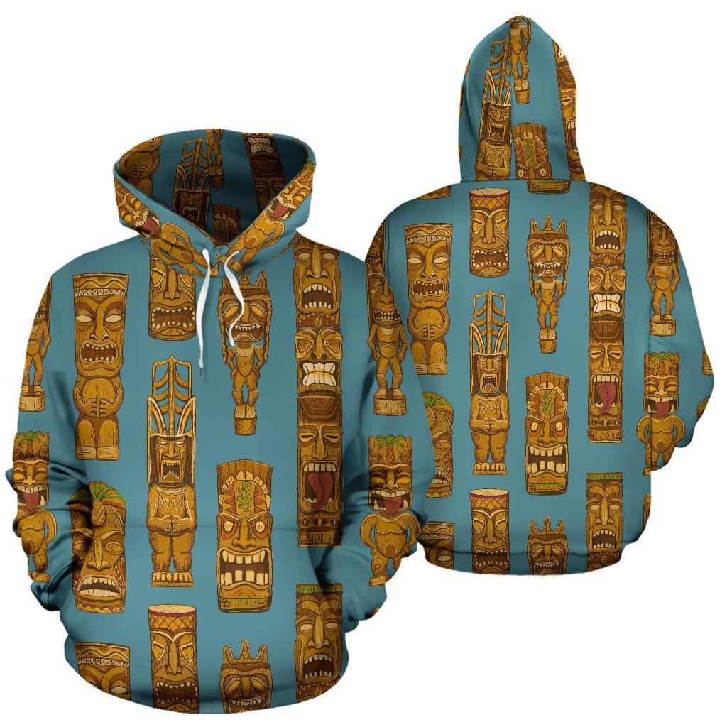 Totem Aztec Pattern Print Men Women Pullover Hoodie-grizzshop