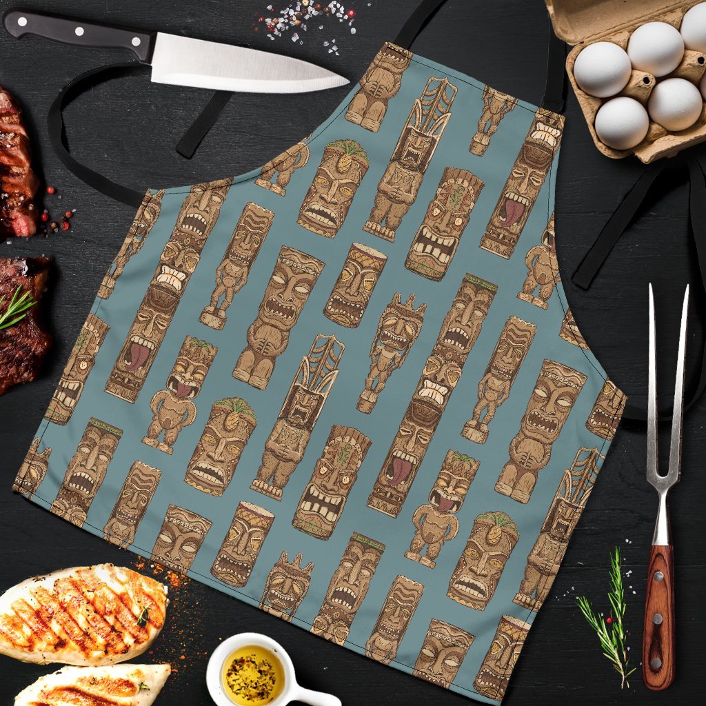 Totem Aztec Pattern Print Men's Apron-grizzshop