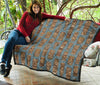 Totem Aztec Pattern Print Quilt-grizzshop