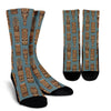 Totem Aztec Pattern Print Unisex Crew Socks-grizzshop