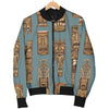 Totem Aztec Pattern Print Women Casual Bomber Jacket-grizzshop